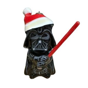 Darth‎ Vader Christmas Ornament Santa Hat Red Light Saber 2013